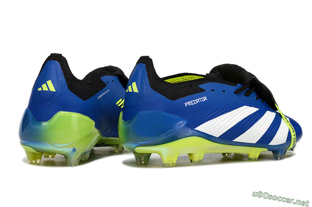 Unisex Adidas Predator Elite Foldover Tongue FG Football Boots - Blue/White/Black 6