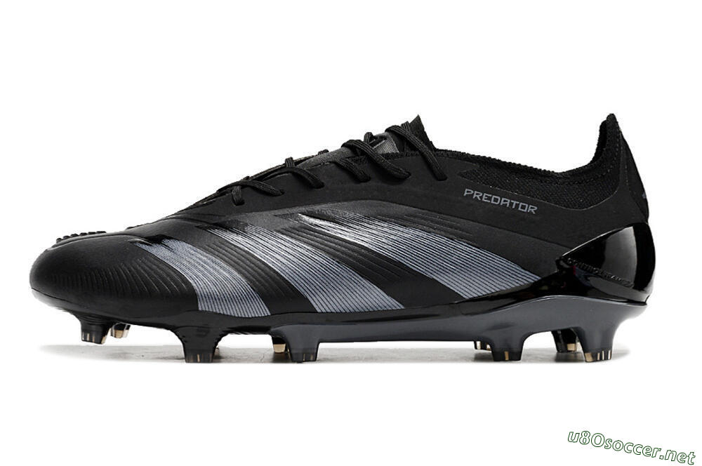 Men's Adidas Predator Elite FG Football Boots - Black/Silver 0