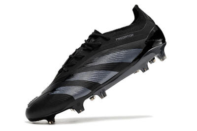 Men's Adidas Predator Elite FG Football Boots - Black/Silver