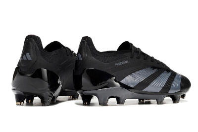 Men's Adidas Predator Elite FG Football Boots - Black/Silver
