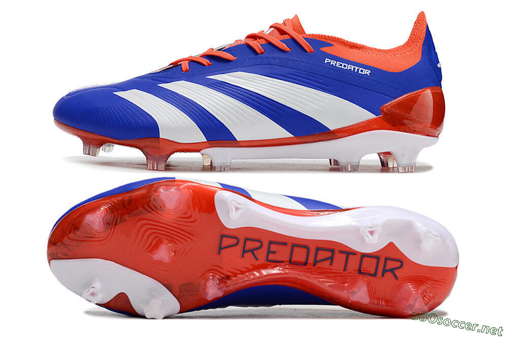 Men's Adidas Predator Elite FG Football Boots - Blue/White/Red 1