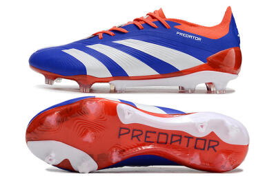 Men's Adidas Predator Elite FG Football Boots - Blue/White/Red