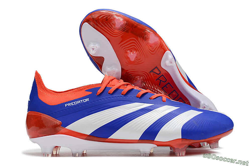 Men's Adidas Predator Elite FG Football Boots - Blue/White/Red 2