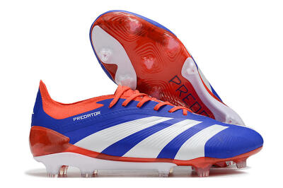Men's Adidas Predator Elite FG Football Boots - Blue/White/Red