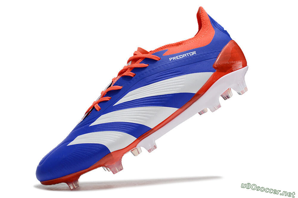 Men's Adidas Predator Elite FG Football Boots - Blue/White/Red 5