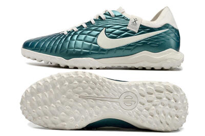 Men's Nike Tiempo Legend 10 Pro TF Football Shoes - Jade/White