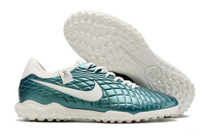 Men's Nike Tiempo Legend 10 Pro TF Football Shoes - Jade/White