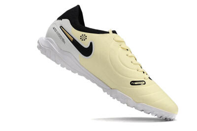 Men's Nike Tiempo Legend 10 Pro TF Football Shoes - Beige/Black/White