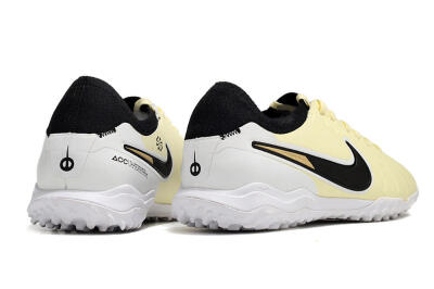 Men's Nike Tiempo Legend 10 Pro TF Football Shoes - Beige/Black/White