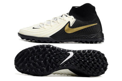 Men's Nike Phantom Luna Elite NU TF Football Shoes - White/Black/Gold
