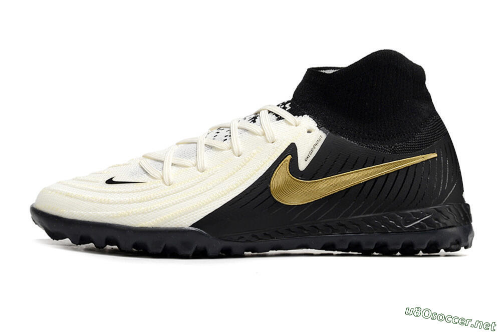 Men's Nike Phantom Luna Elite NU TF Football Shoes - White/Black/Gold 0
