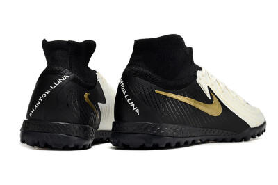 Men's Nike Phantom Luna Elite NU TF Football Shoes - White/Black/Gold