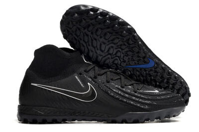 Men's Nike Phantom Luna Elite NU TF Football Shoes - Black/White/Blue