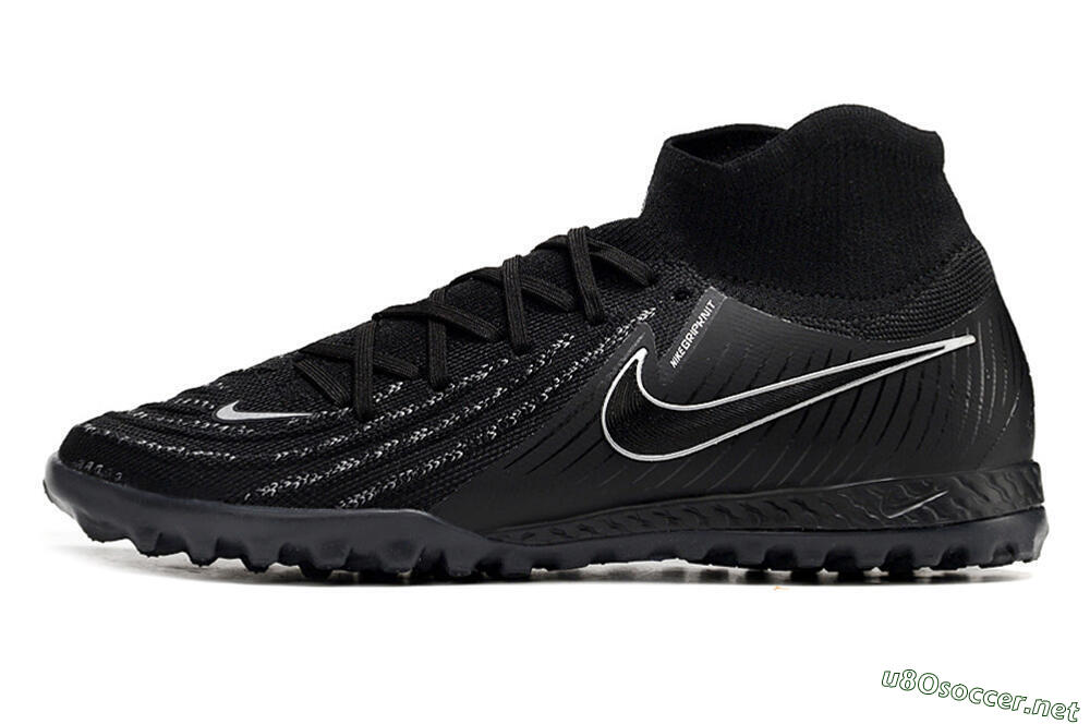 Men's Nike Phantom Luna Elite NU TF Football Shoes - Black/White/Blue 0