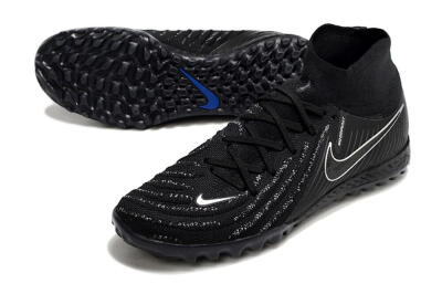 Men's Nike Phantom Luna Elite NU TF Football Shoes - Black/White/Blue