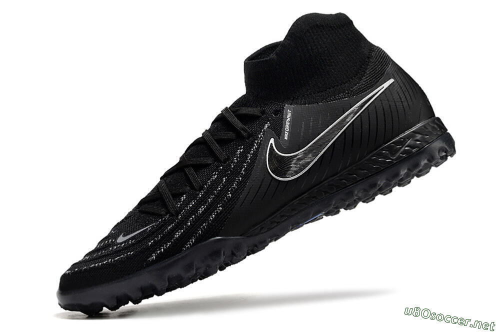 Men's Nike Phantom Luna Elite NU TF Football Shoes - Black/White/Blue 5