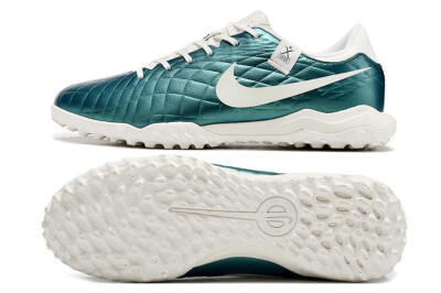 Men's Nike Tiempo Legend 10 Elite TF Football Shoes - Jade/White