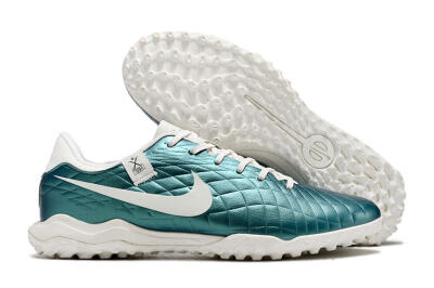 Men's Nike Tiempo Legend 10 Elite TF Football Shoes - Jade/White