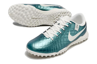 Men's Nike Tiempo Legend 10 Elite TF Football Shoes - Jade/White