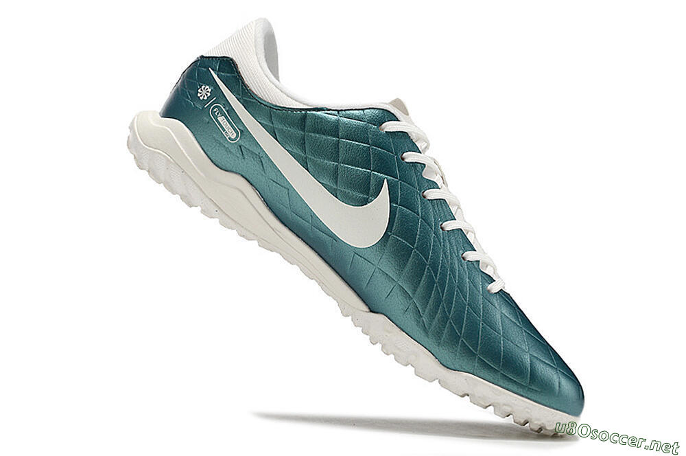 Men's Nike Tiempo Legend 10 Elite TF Football Shoes - Jade/White 4