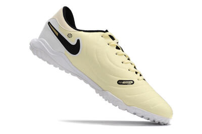 Men's Nike Tiempo Legend 10 Elite TF Football Shoes - Beige/Black/White