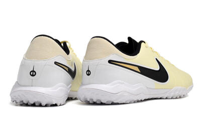 Men's Nike Tiempo Legend 10 Elite TF Football Shoes - Beige/Black/White