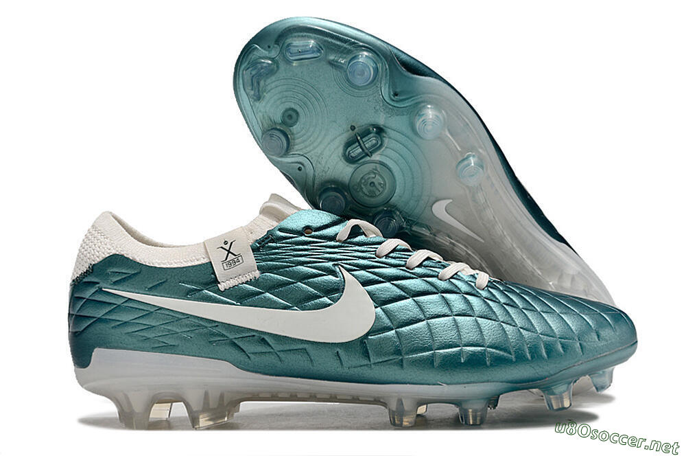 Men's Nike Tiempo Legend 10 Elite FG Football Boots - Jade/White 2