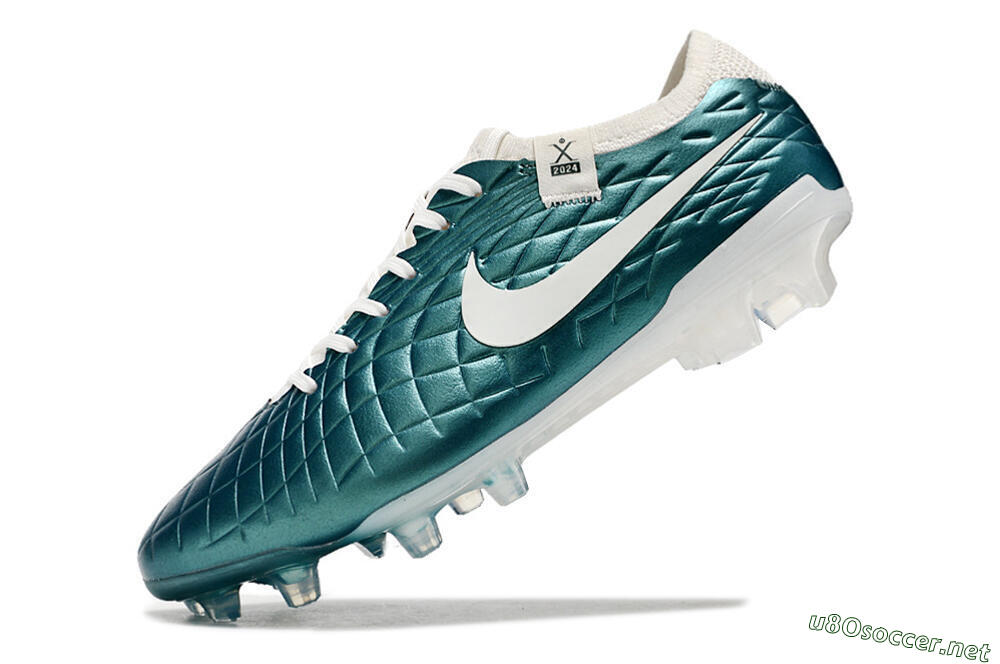 Men's Nike Tiempo Legend 10 Elite FG Football Boots - Jade/White 5