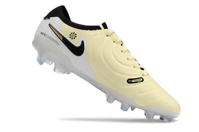 Men's Nike Tiempo Legend 10 Elite FG Football Boots - Beige/Black/White