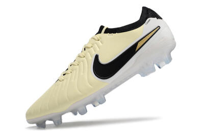 Men's Nike Tiempo Legend 10 Elite FG Football Boots - Beige/Black/White