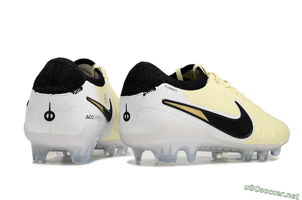 Men's Nike Tiempo Legend 10 Elite FG Football Boots - Beige/Black/White 6