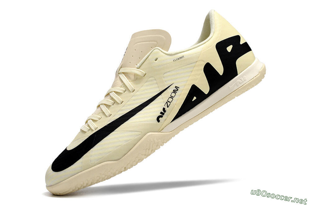 Men's Nike Air Zoom Mercurial Vapor 15 Academy IC Football Shoes - Beige/Black 5
