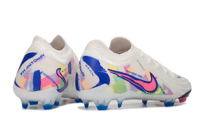 Unisex Nike Phantom Luna Elite FG Football Boots - White/Rainbow