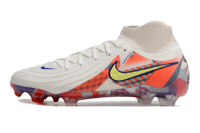 Men's Nike Phantom Luna Elite NU FG Football Boots - White/Red/Yellow/Blue