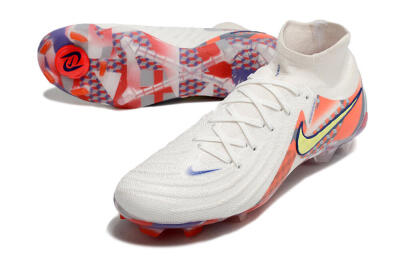 Men's Nike Phantom Luna Elite NU FG Football Boots - White/Red/Yellow/Blue