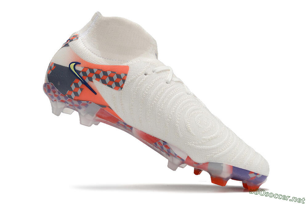Men's Nike Phantom Luna Elite NU FG Football Boots - White/Red/Yellow/Blue 4