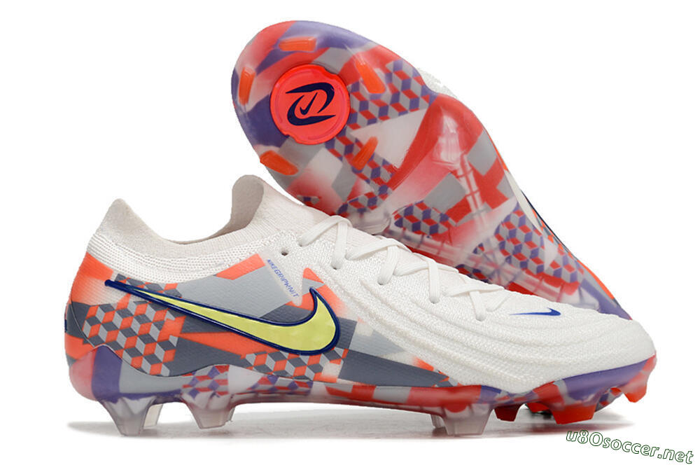 Men's Nike Phantom Luna 2 Elite Olympics 2024 FG Football Boots - White/Multicolor 2