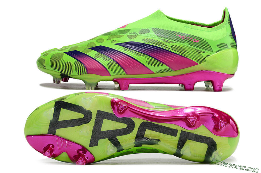 Men's Adidas Predator Accuracy+ FG Football Boots - Green/Purple/Yellow 1