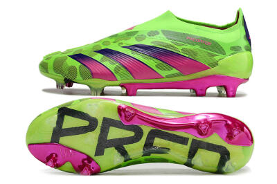 Men's Adidas Predator Accuracy+ FG Football Boots - Green/Purple/Yellow
