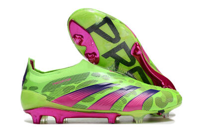 Men's Adidas Predator Accuracy+ FG Football Boots - Green/Purple/Yellow