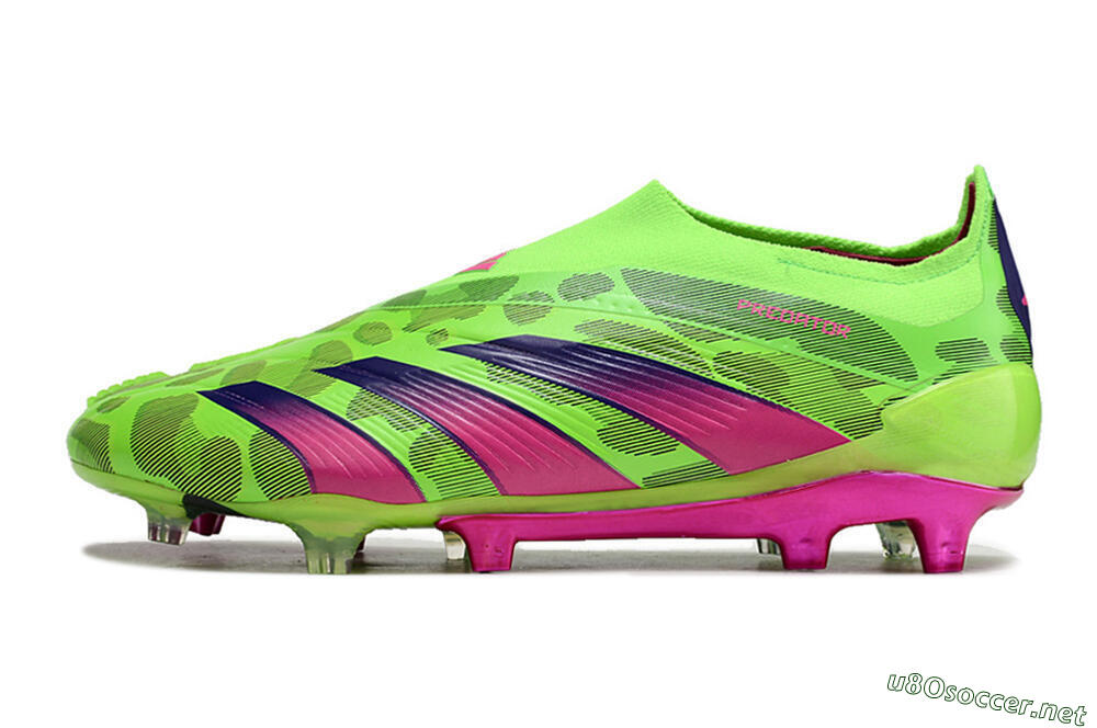 Men's Adidas Predator Accuracy+ FG Football Boots - Green/Purple/Yellow 0