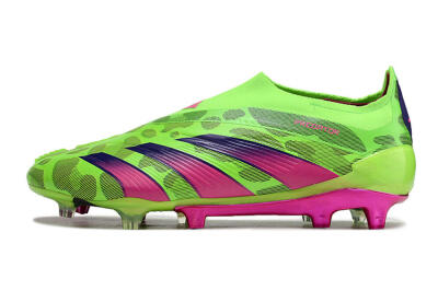 Men's Adidas Predator Accuracy+ FG Football Boots - Green/Purple/Yellow