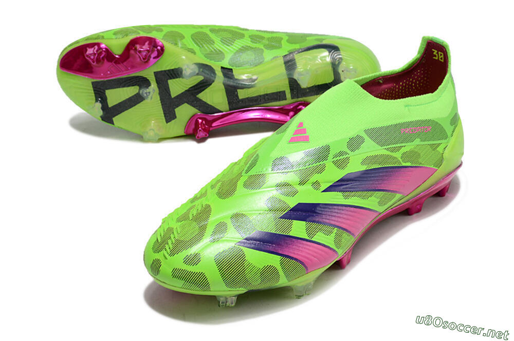 Men's Adidas Predator Accuracy+ FG Football Boots - Green/Purple/Yellow 3