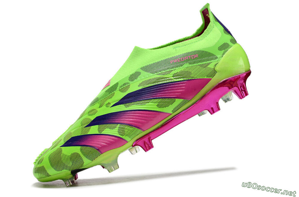 Men's Adidas Predator Accuracy+ FG Football Boots - Green/Purple/Yellow 5