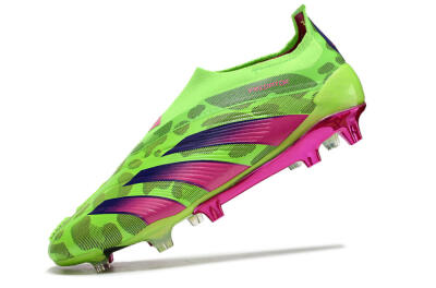 Men's Adidas Predator Accuracy+ FG Football Boots - Green/Purple/Yellow