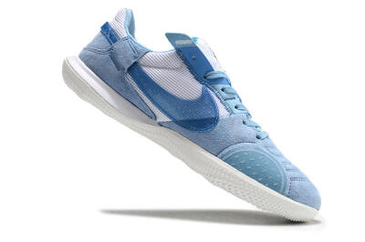 Men's Nike Street Gato IC Football Shoes - Blue/White