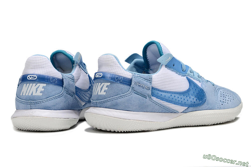 Men's Nike Street Gato IC Football Shoes - Blue/White 6