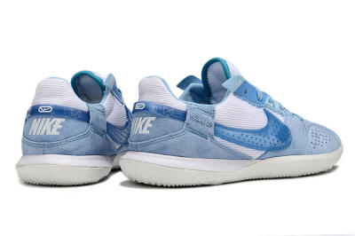 Men's Nike Street Gato IC Football Shoes - Blue/White