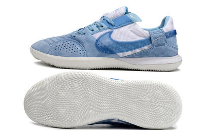 Men's Nike Street Gato IC Football Shoes - Blue/White
