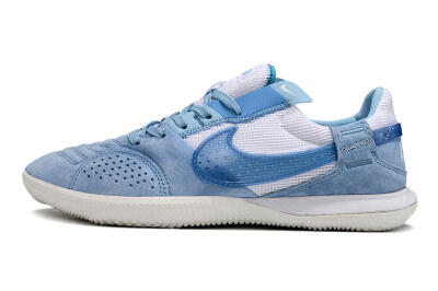 Men's Nike Street Gato IC Football Shoes - Blue/White